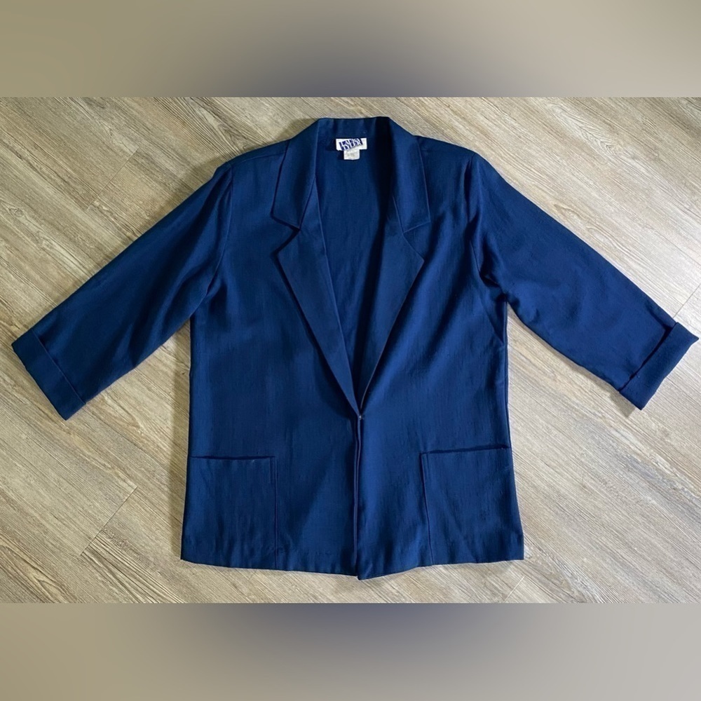 Laura Tyler Navy Blue Vintage Blazer